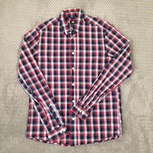 H&M Men's Checked Button Up Shirt